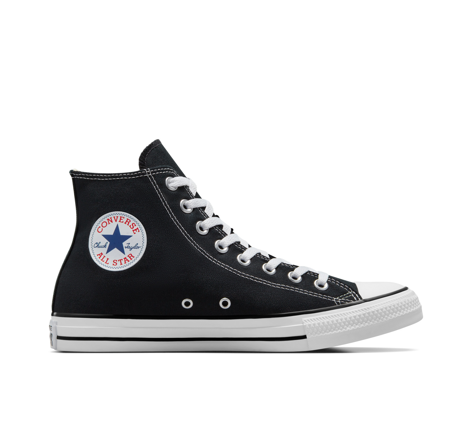 Converse Chuck Taylor All Star Canvas High Top Shoe In Black, Size 5 (M) / 7 (W) | Converse (US)