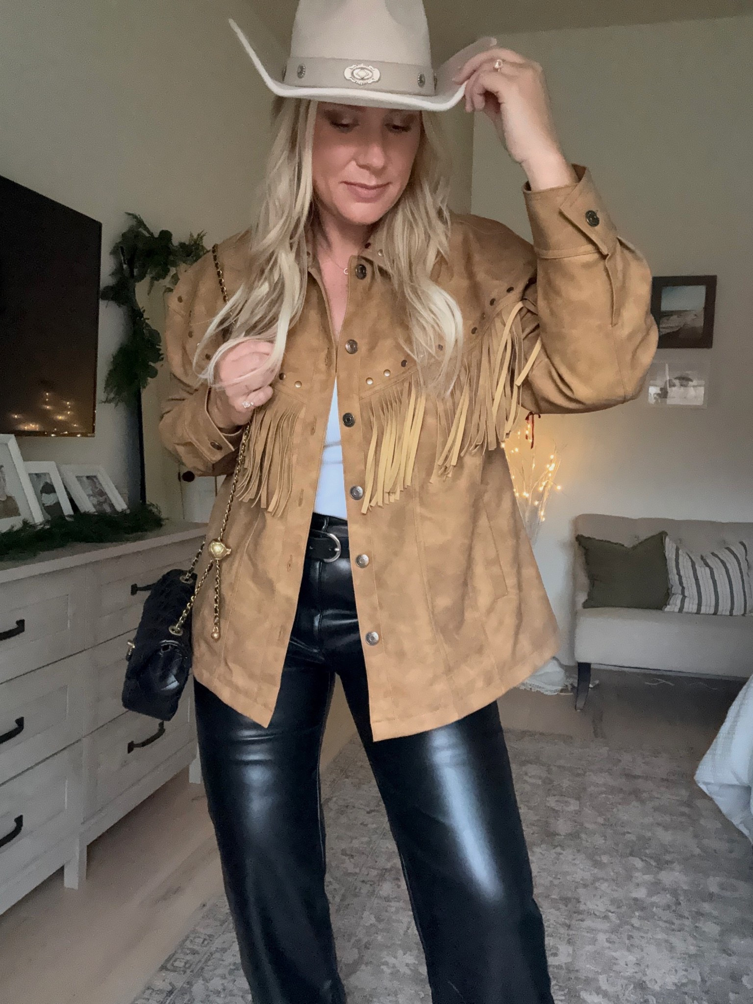 My exact jacket is Target, but it’s sold out already…. Linked a few close cute options!! 

#ootd #cowgirl #nightout #stockyards #nashville #ootn 

#LTKSaleAlert #LTKootd #LTKgrwm
