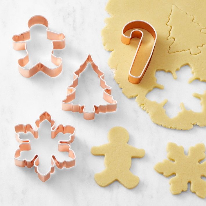 Williams Sonoma Holiday Copper Cookie Cutters, Set of 4 | Williams-Sonoma