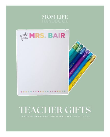 As a teacher, you can't ever have enough personalized stationary.  These are custom so order soon + message the seller to ensure you'll get it within 2 weeks!

#LTKfamily #LTKkids #LTKGiftGuide