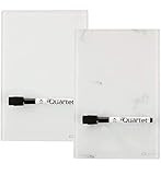 Quartet Glass Desktop Notepad, 9" x 6", Whiteboard, Dry Erase Surface, Marble/White,2 Pack (GDP96) | Amazon (US)