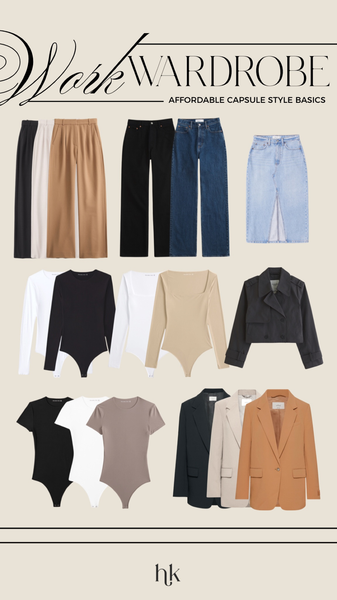 Affordable capsule work wardrobe 🫡

#LTKWorkwear #LTKStyleTip #LTKOver40