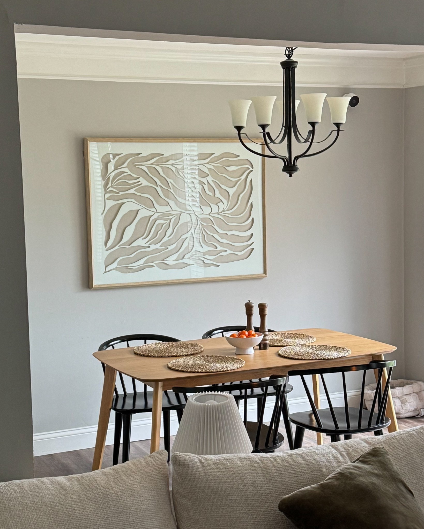 Modern minimalist dining room 
Exact Art: Home Goods
white bowl: thrifted 
cat bed: Home Goods
Linked similar items for everything since most of this is older

#LTKHome #LTKSaleAlert #LTKFindsUnder100