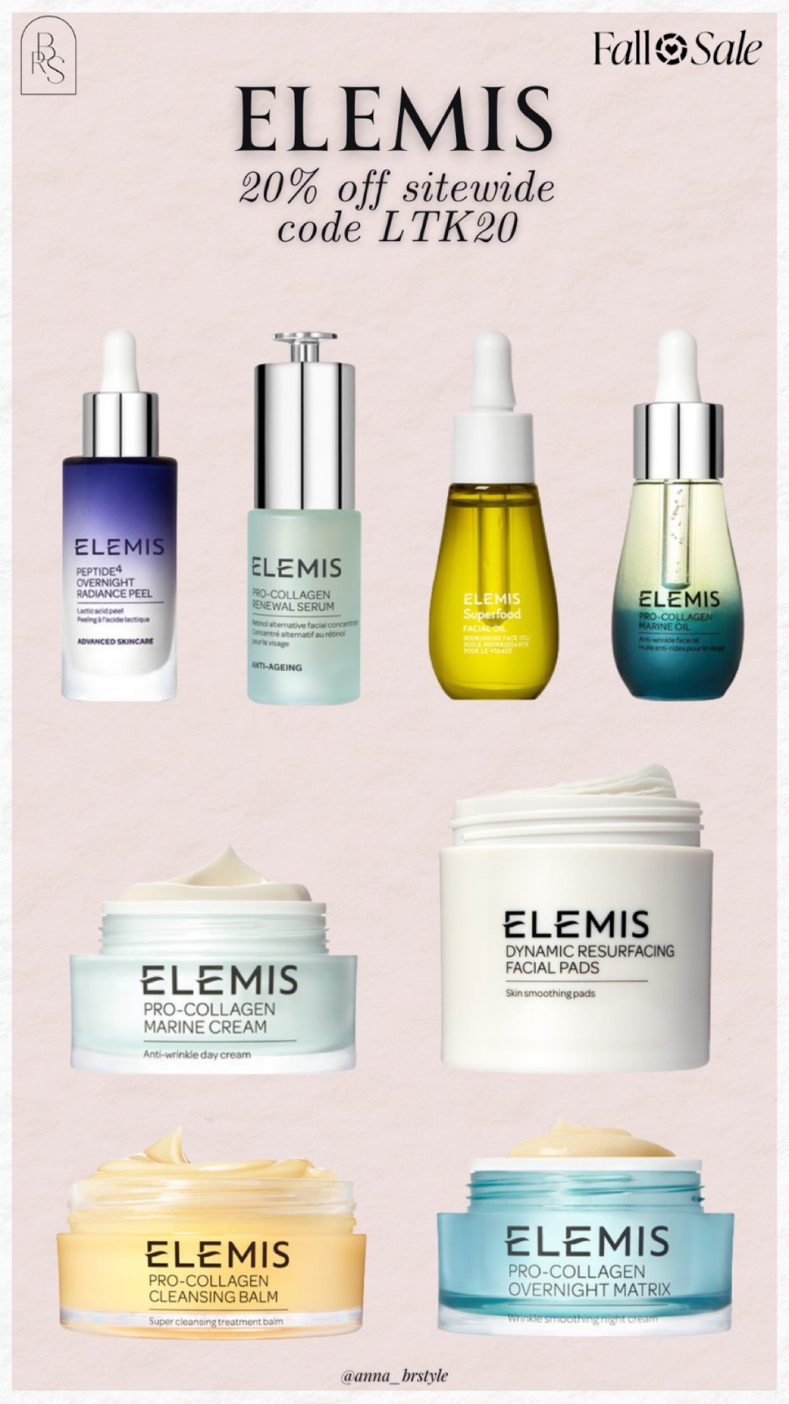 Elemis 20% off sitewide code LTK20 

#LTKfindsunder50 #LTKSale #LTKfindsunder100