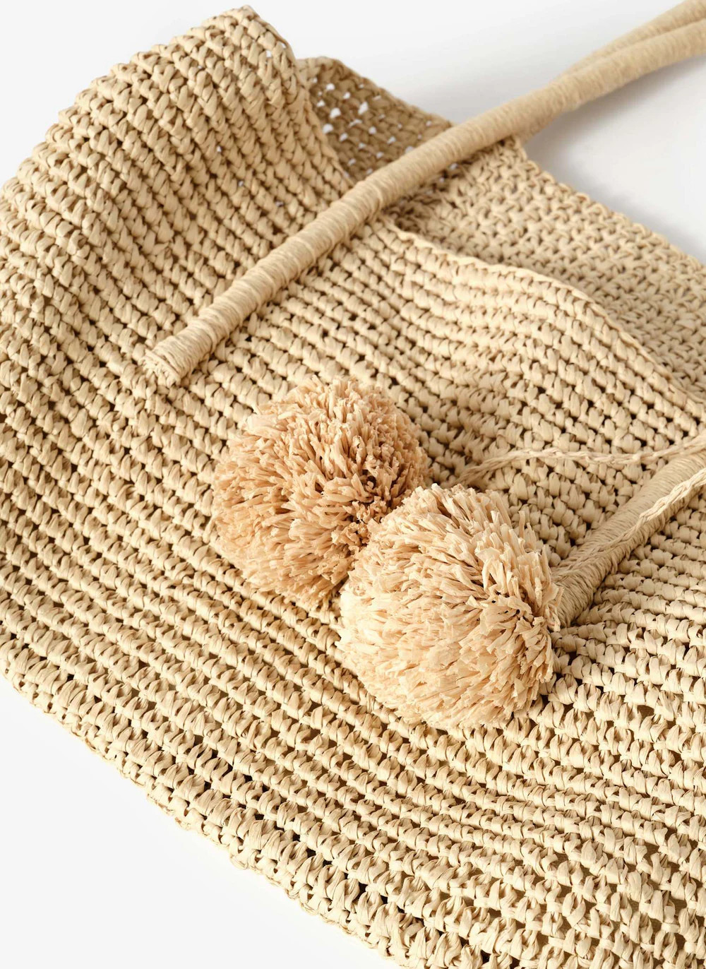 Blake Cream Woven Tote Bag | Mint Velvet