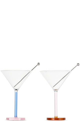 Multicolor Piano Cocktail Glass Set, 3.5 oz | SSENSE