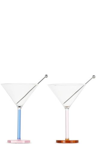 Multicolor Piano Cocktail Glass Set, 3.5 oz | SSENSE