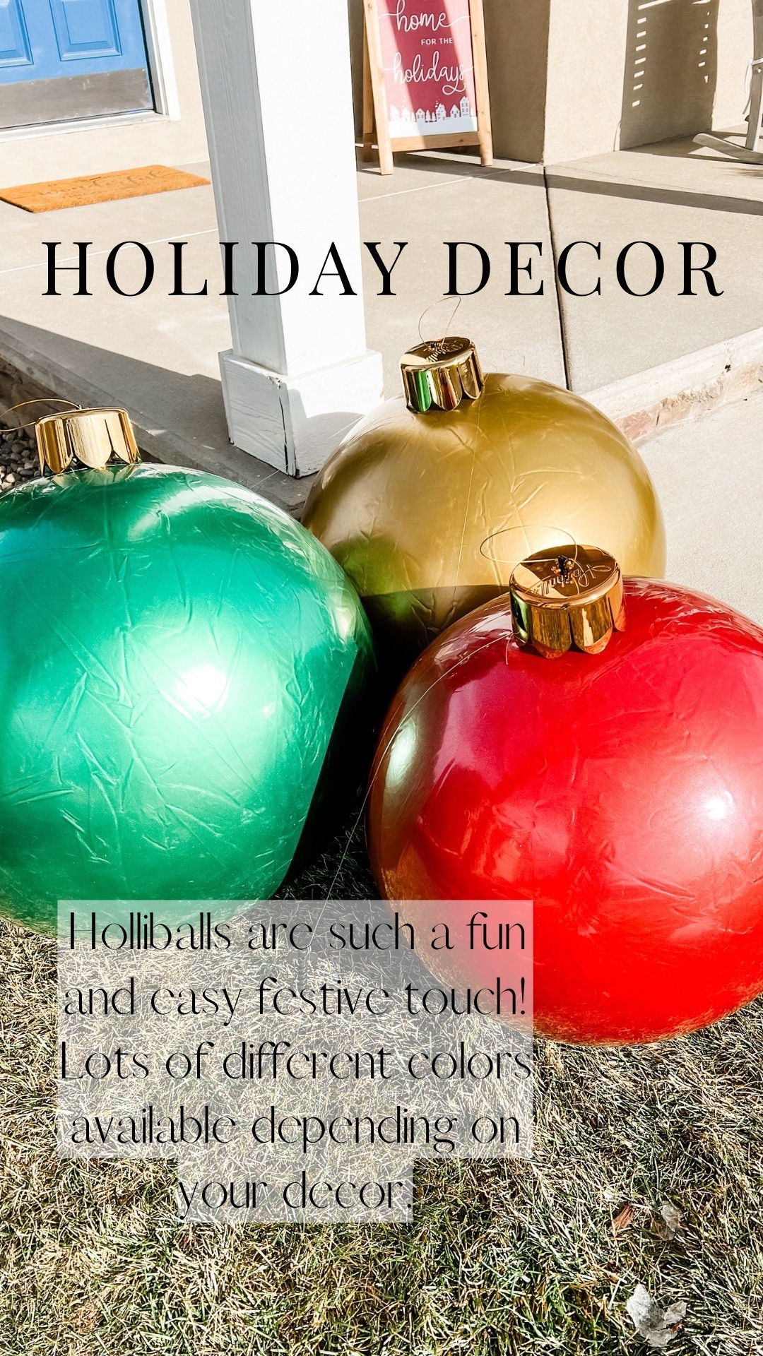 These blow up ornaments are so fun and festive! Be sure to tether them down well if you’re planning to put them outside.

Holiday decor, Christmas decor, outdoor Christmas decor 

#LTKFindsUnder50 #LTKHoliday