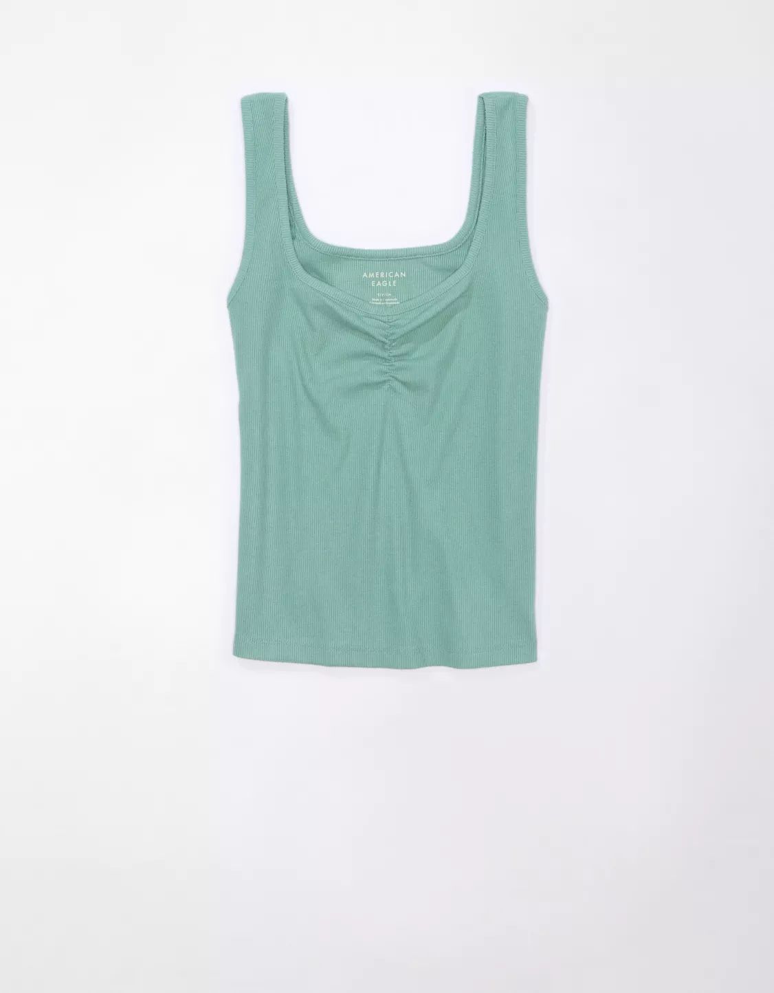 AE Cinch-Front Plush Tank | American Eagle Outfitters (US & CA)