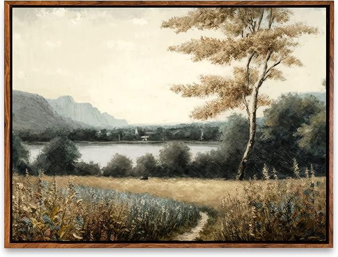DorDor & GorGor, Canvas Wall Art, Retro country impressionist oil painting landscape, Print Canva... | Amazon (US)