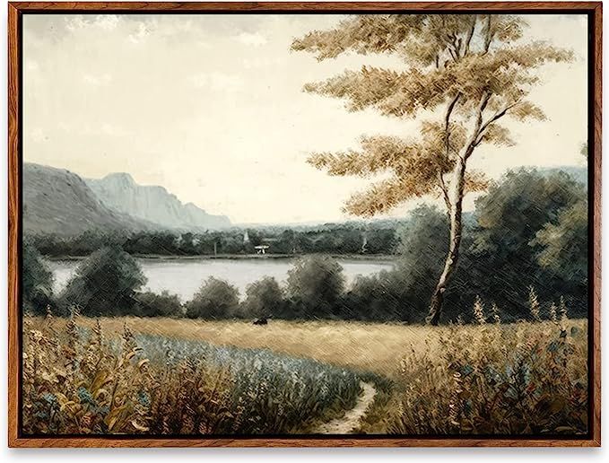 DorDor & GorGor, Canvas Wall Art, Retro country impressionist oil painting landscape, Print Canva... | Amazon (US)