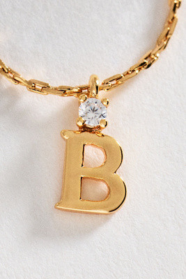 Crystal Initial Pendant Necklace | Anthropologie (US)