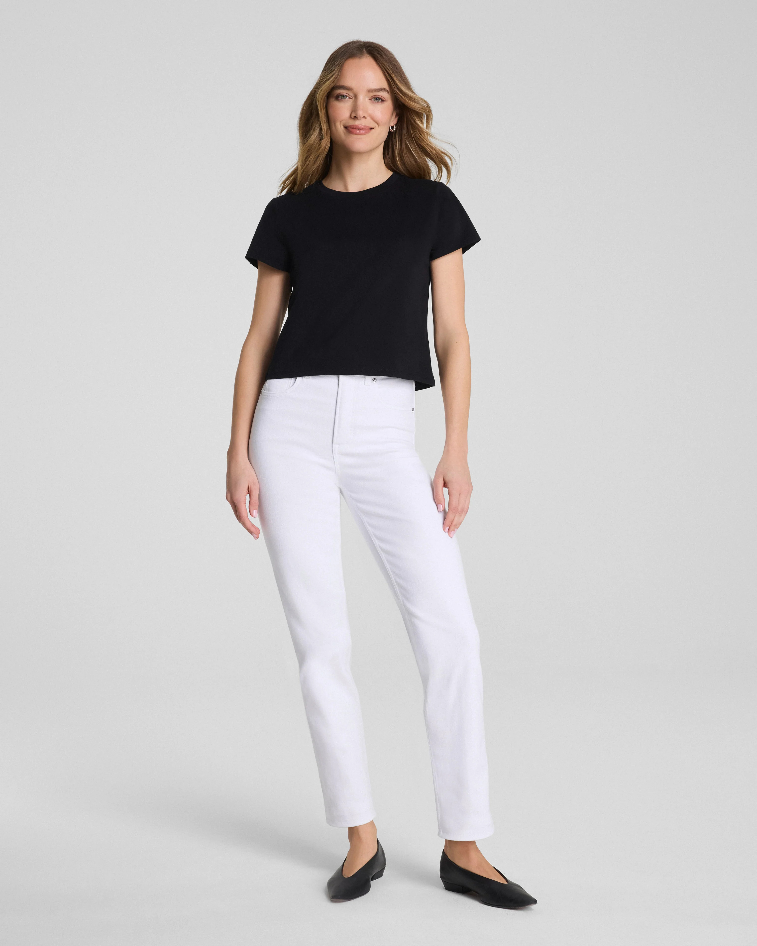 Tummy Shaping 90s Straight Leg Jeans - Stretch Denim | SPANX | Spanx