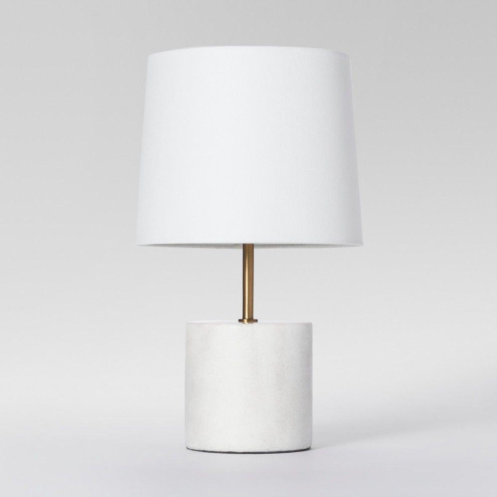 Modern Marble Accent Table Lamp White Lamp (Includes Energy Efficient Light Bulb) - Project 62 | Target