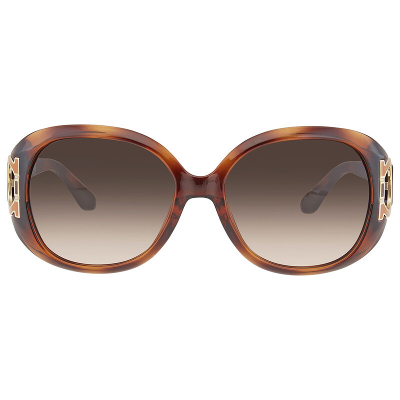 Salvatore Brown Gradient Oval Ladies Sunglasses | Jomashop.com & JomaDeals.com