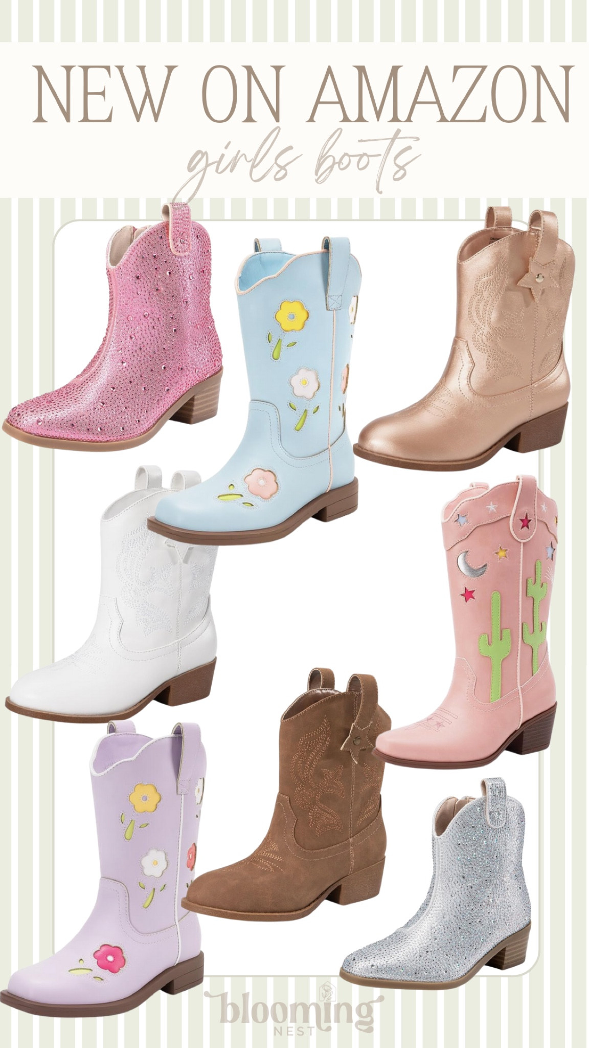 New on Amazon! The cutest girls boots in multiple colors! 

THEBLOOMINGNEST cowgirl boots kids toddler western Amazon 

#LTKShoeCrush #LTKKids #LTKFindsUnder50