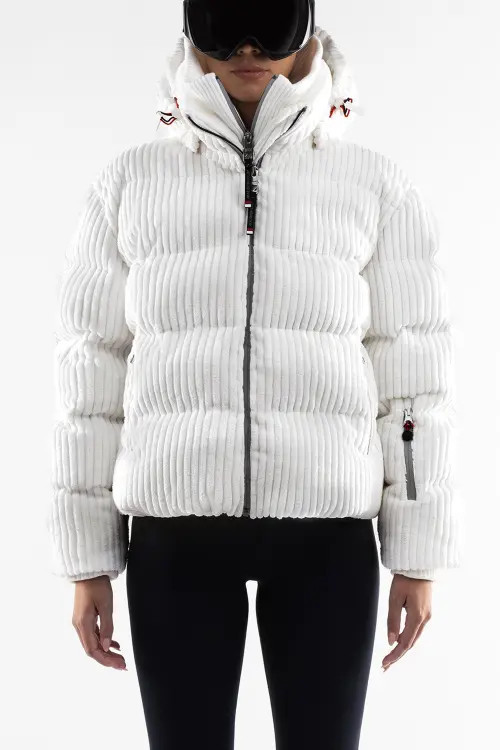 Malibu Ski Club Piste Jacket in White at Nordstrom, Size Small | Nordstrom