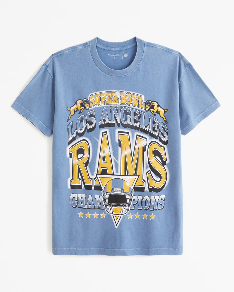 Men's Los Angeles Rams Graphic Tee | Men's Tops | Abercrombie.com | Abercrombie & Fitch (US)