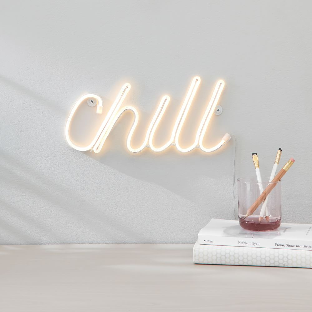 Chill LED Neon Wall Light | West Elm (US)