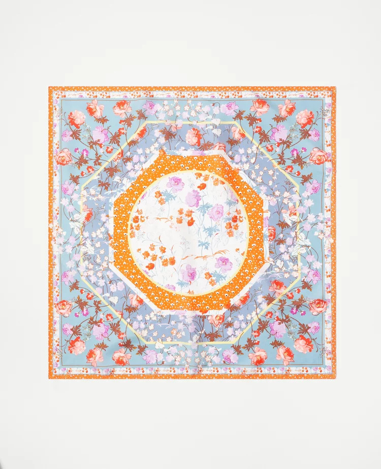 Floral Silk Little Scarf | Ann Taylor (US)