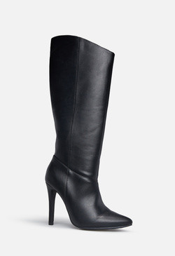 NIGHT IS YOUNG ASYMMETRICAL STILETTO BOOT | ShoeDazzle