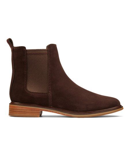 Clarks Dark Brown Clarkdale Arlo Suede Chelsea Boot - Women | Zulily