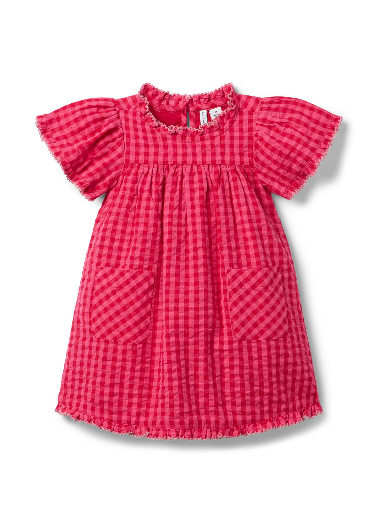 The Gingham Flutter Sleeve Dress | HATCH Collection
