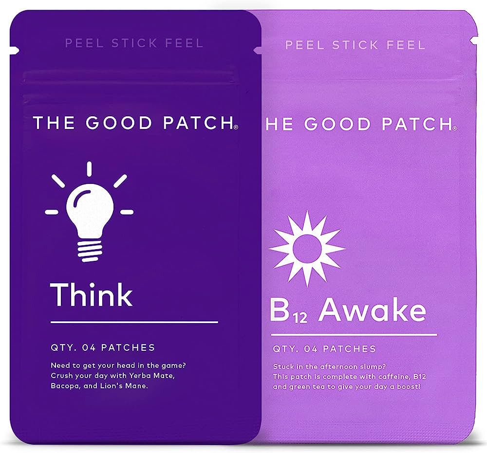 The Good Patch Weekday Hustle Duo - B12 Awake and Think Wellness Patches - Steady Release Plant P... | Amazon (US)