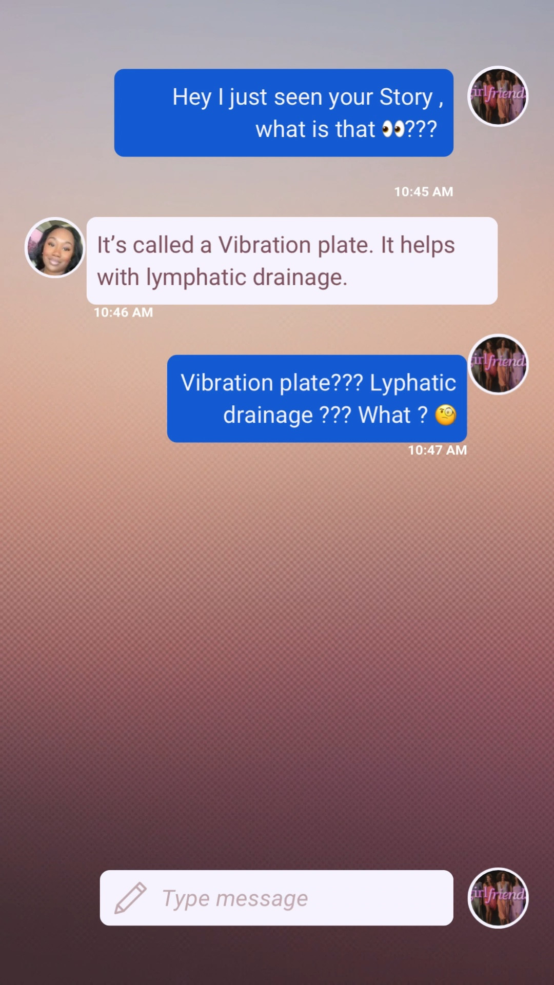 Happy Friday! Another week another Chat 💬! Here was the most questions I got this week and it was about my vibration plate. I use my vibration plate daily ! In the am for sure right after waking up , but also after post workout 🏋🏾‍♀️. 
She helps drain the lymphatic system tones, muscles boot circulations, and wake your body up. I basically feel like I’m getting snatched while standing there. Think low impact , but effective.💪😉

#LTKBeauty #LTKmorningroutine #LTKfitnessgoals