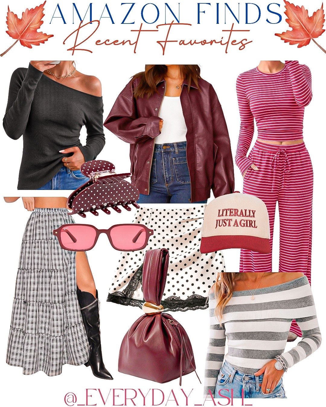 Amazon // recent favorites ♥️💕

Off shoulder shirts, fall jacket, burgundy fashion, two piece set, maxi skirt, burgundy accessories, trucker hat

#LTKootd #LTKgrwm