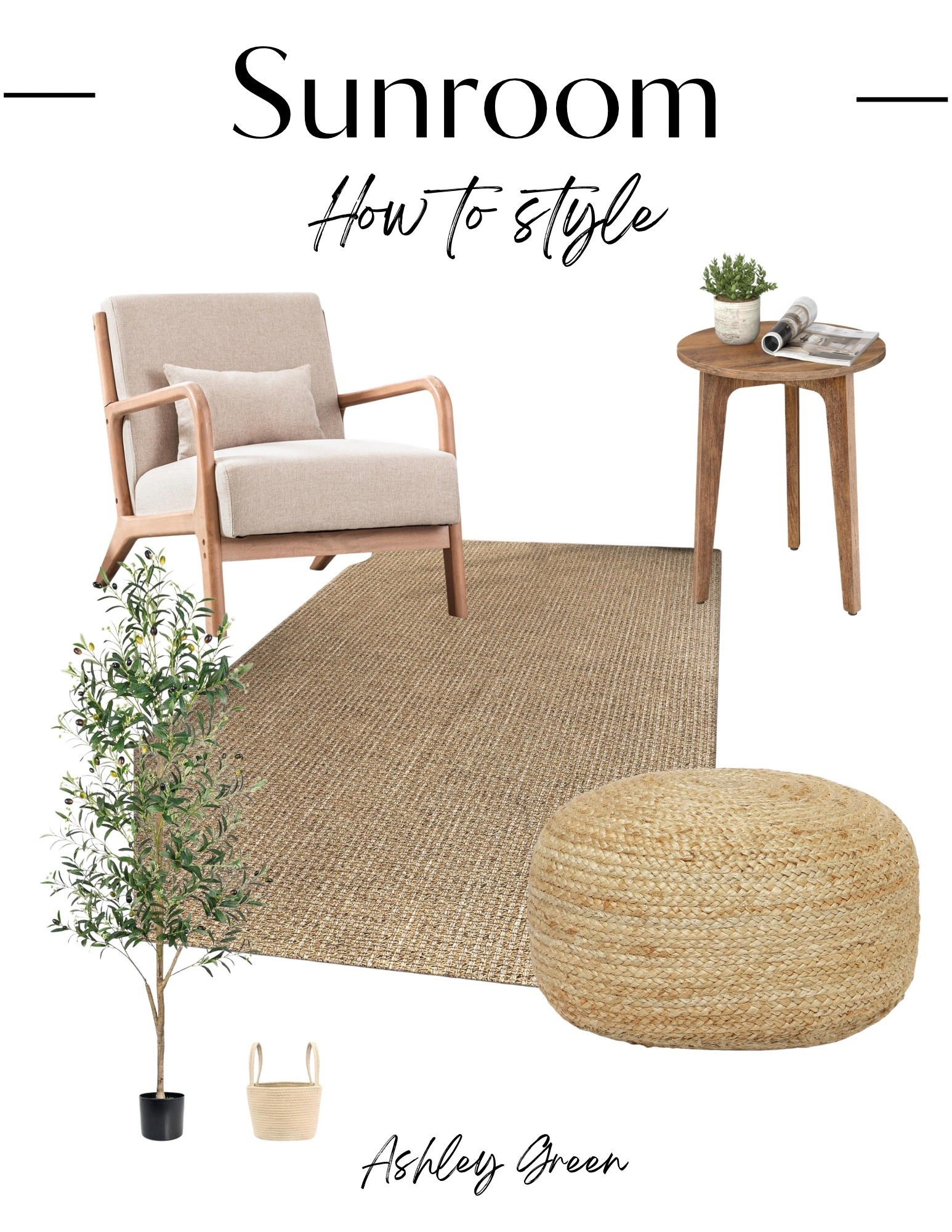 Some easy sunroom decorating ideas. These ideas can be used in any small sitting space. Choose neutral base colors and pops of colors in the decor pieces. Great for a calming summer too. #ltksummer

#LTKHome