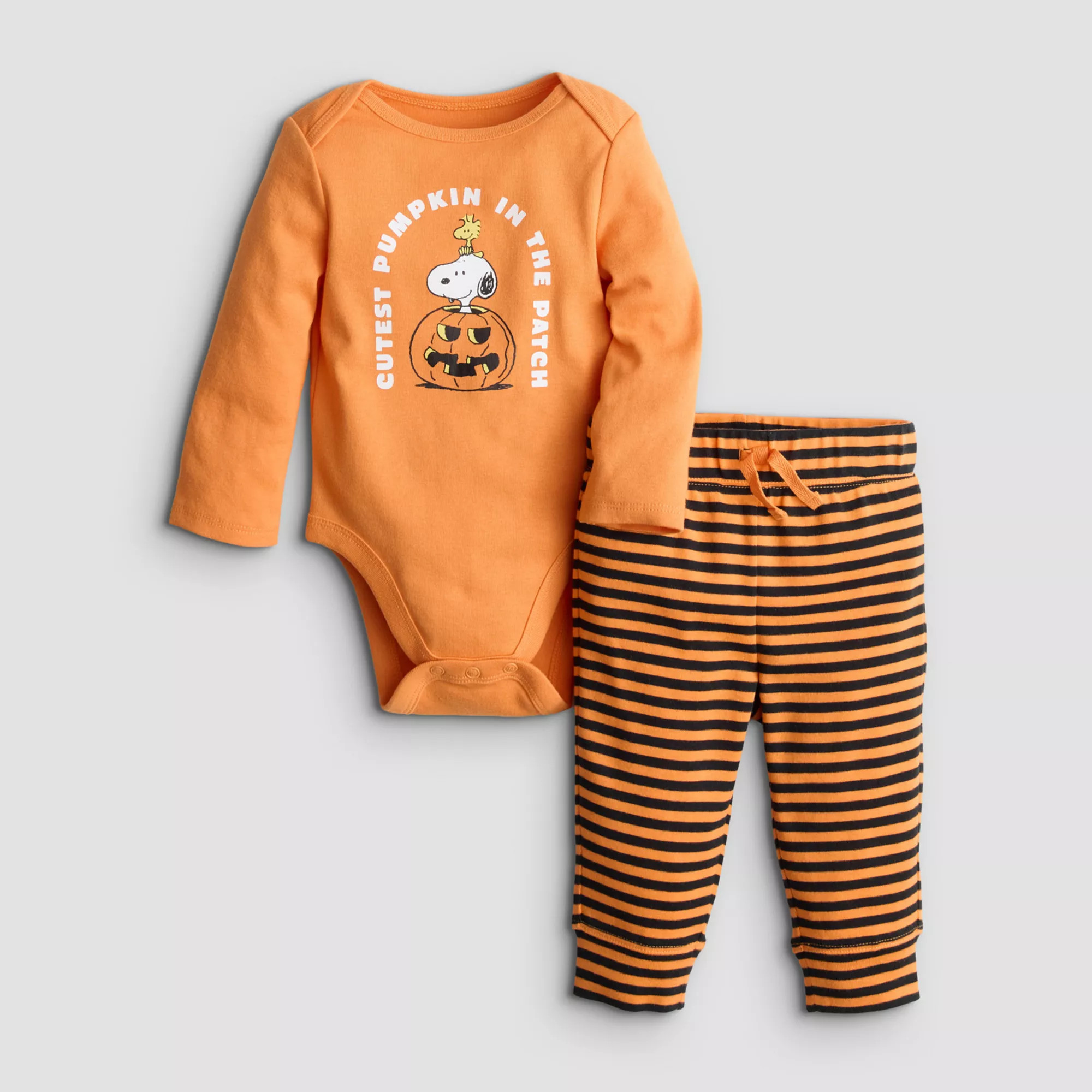 Baby Jumping Beans\u00ae 2-Piece Long Sleeve Snoopy Halloween Bodysuit & Pants Set | Kohl's