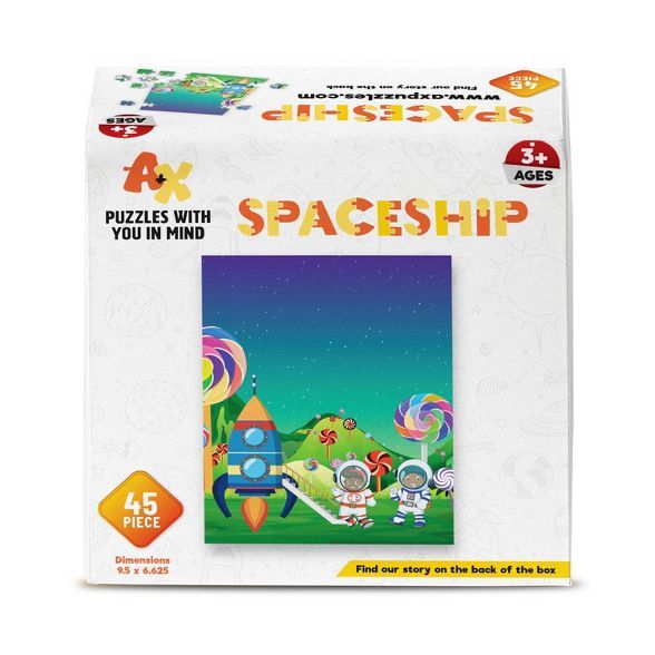 A+X Spaceship Kids' Jigsaw Puzzle - 45pc | Target