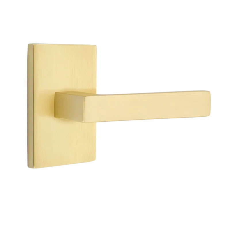 Dumont Privacy (Bed & Bath) Door Lever with Rosette | Wayfair North America