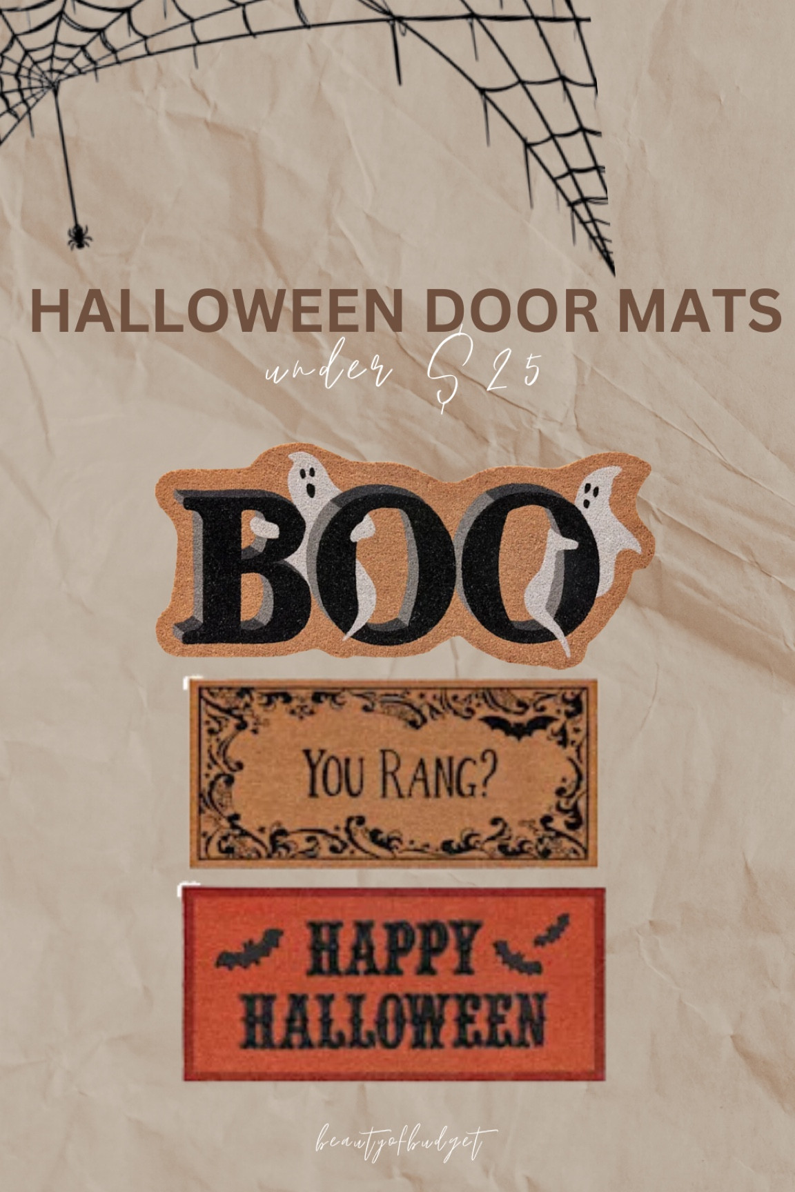 Under $25 door mats for Halloween! These are larger door mats


At home finds
Home decor
Halloween decor
Front porch design


#LTKHome #LTKFamily #LTKSeasonal