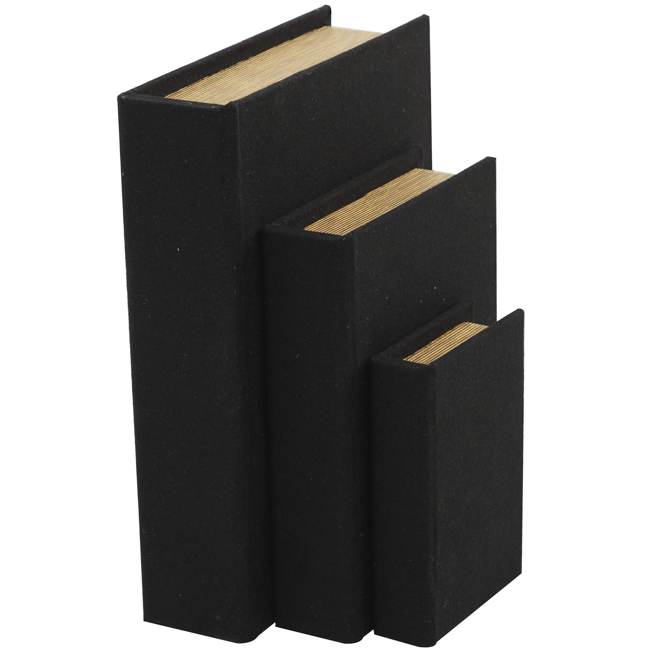Deco 79 Linen Faux Book Box, Set Black Amazon Finds Amazon Deals Amazon Sales | Amazon (US)