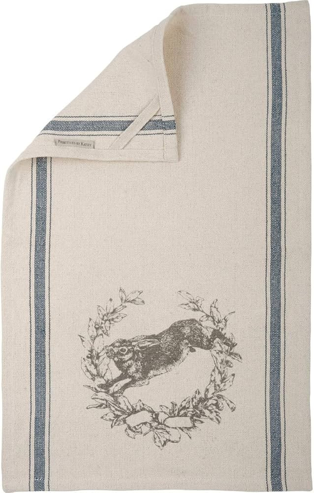 Primitives by Kathy Jumping Rabbit and Floral Crest Kitchen Towel | Amazon (US)