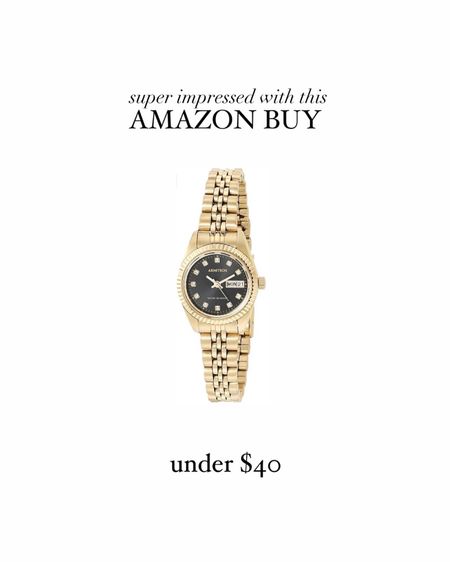 Amazon buy, gold colored watch #StylinbyAylin #Aylin 

#LTKfindsunder50 #LTKstyletip