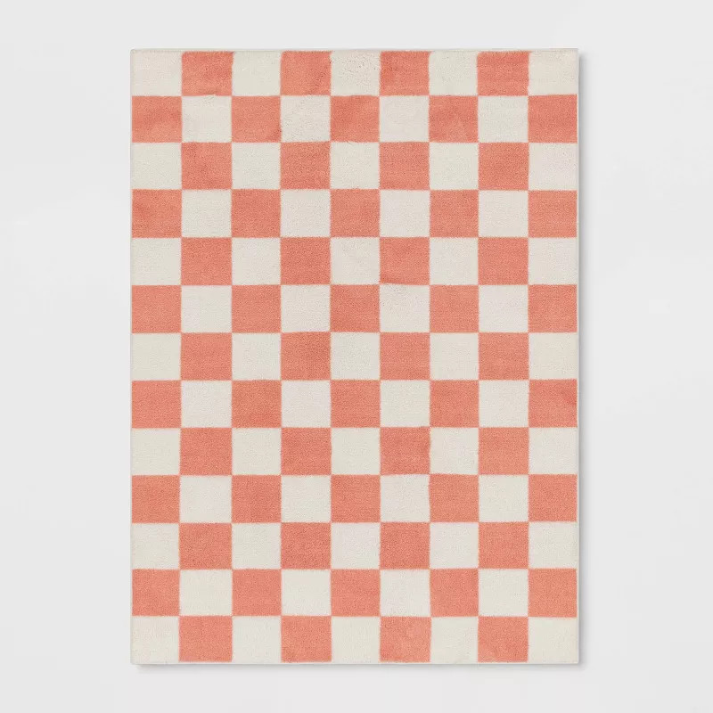 Checker Rug Pink - Pillowfort™ | Target