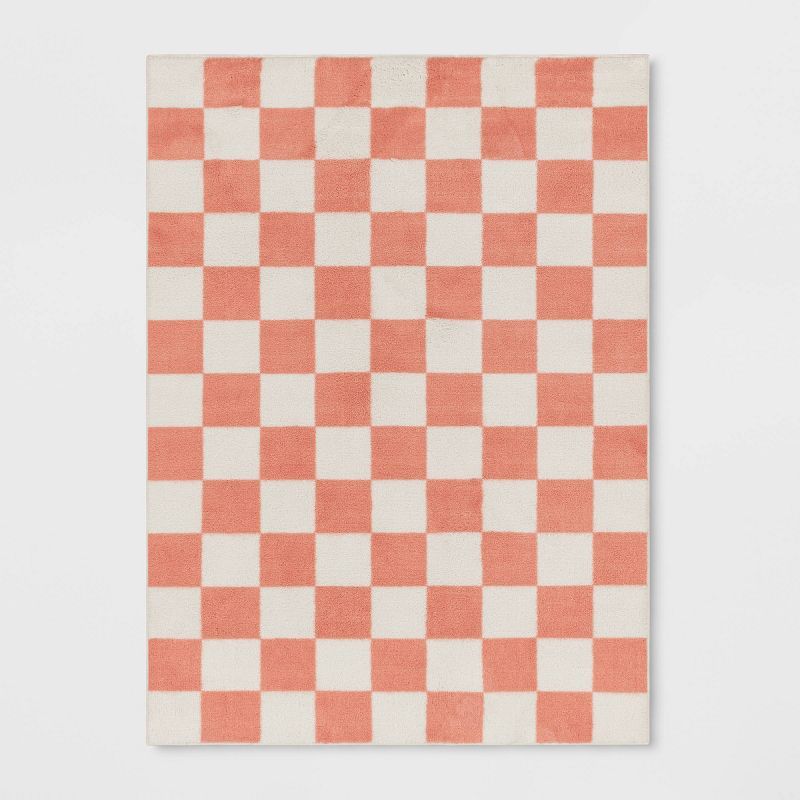 Checker Rug Pink - Pillowfort™ | Target
