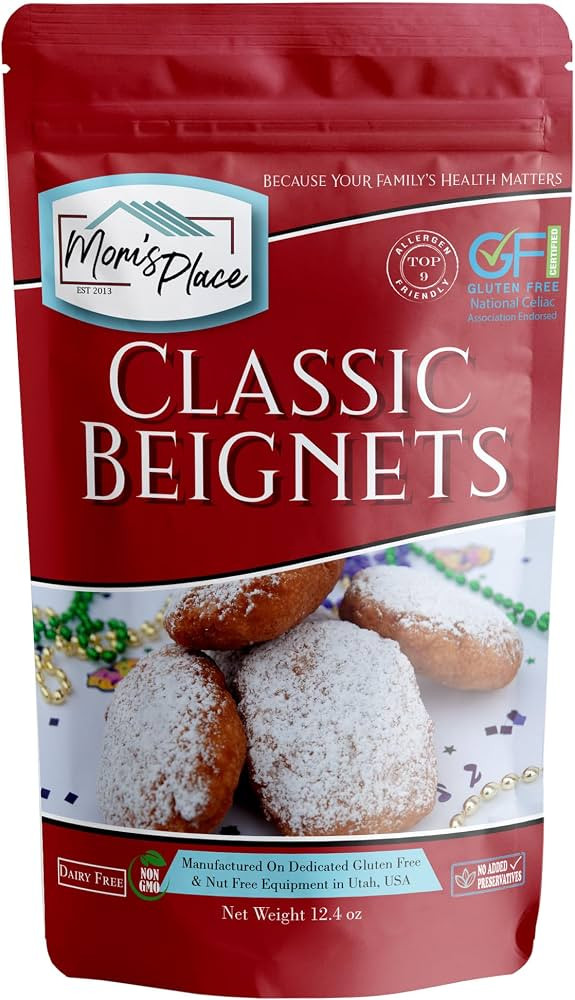 Mom's Place Gluten-Free Classic Beignet Mix, Easy to Make, Nut Free, Dairy Free & Soy Free, 12 Se... | Amazon (US)