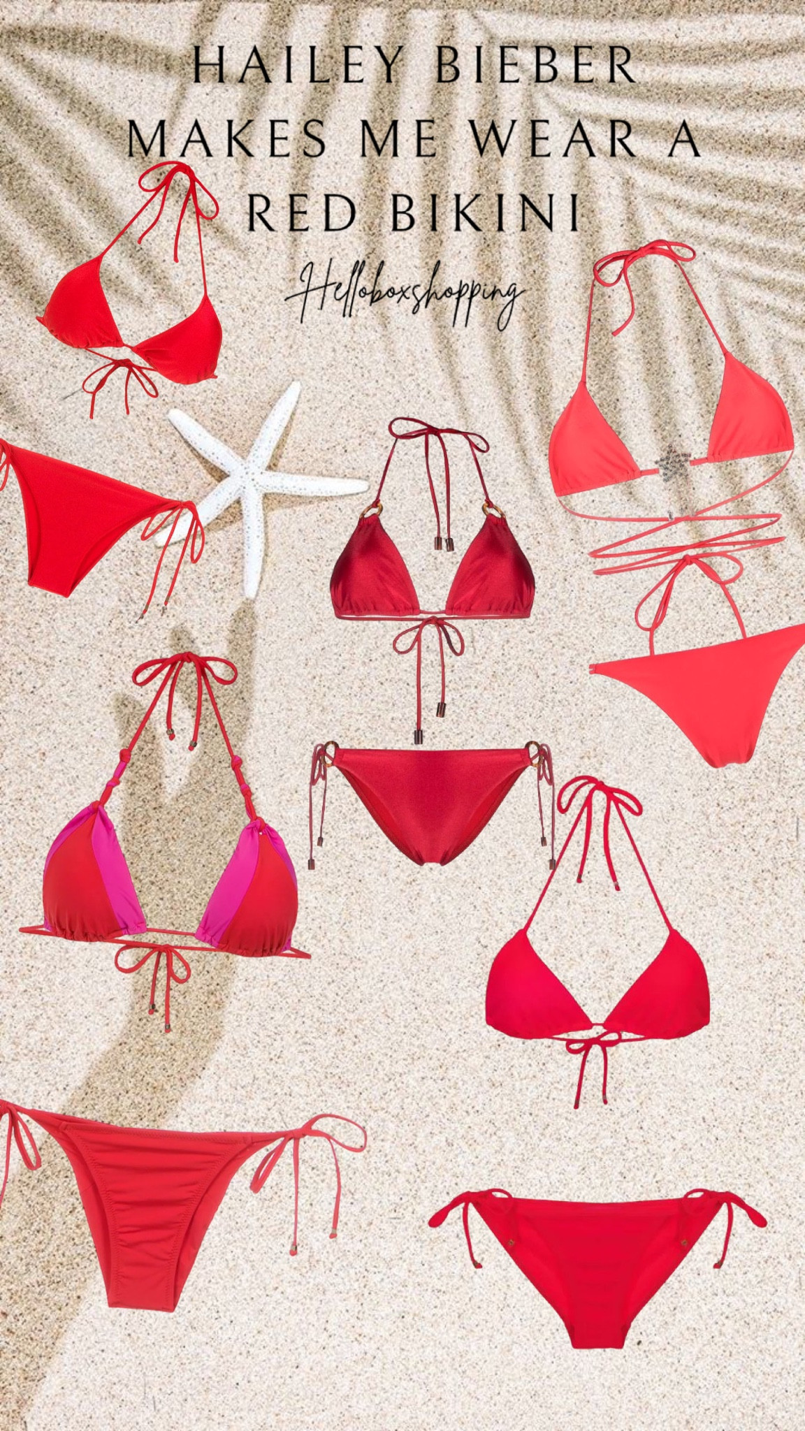 Hailey Bieber makes me wear a red bikini 👙🍓❤️🍒💋♥️🌹❣️

#LTKFind #LTKSeasonal #LTKU