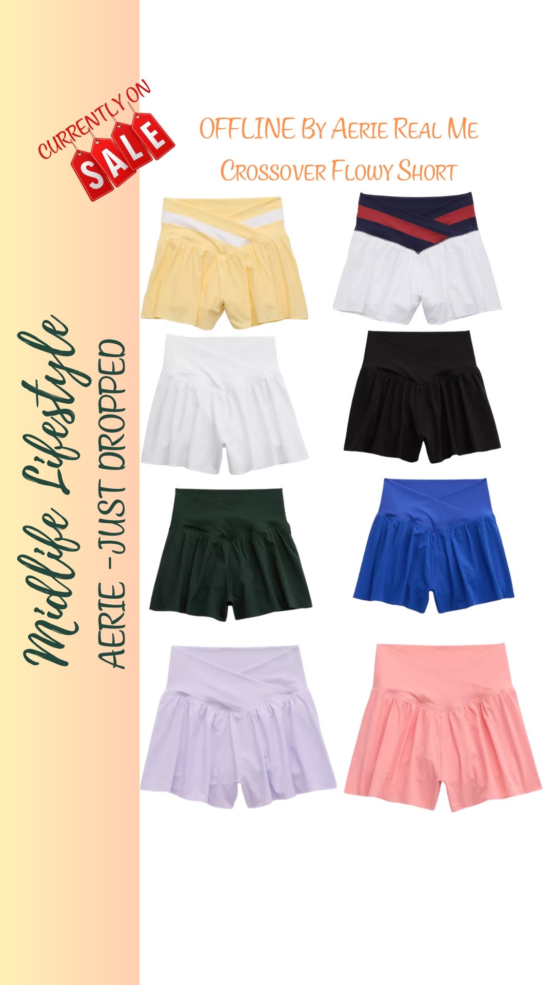 THE RUNDOWN: Our best-selling Flowy Short. Comes in our famous crossover waistband.

#LTKActive #LTKSaleAlert