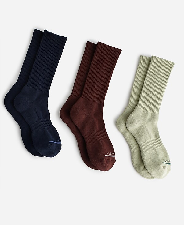 Three-Pack MWL Cloudlift Crew Socks | Madewell | Madewell