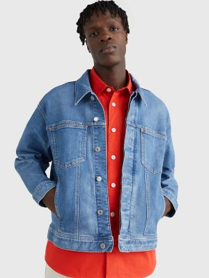 Tommy Hilfiger Men's Denim Trucker Jacket Medium Wash - S | Tommy Hilfiger (US)