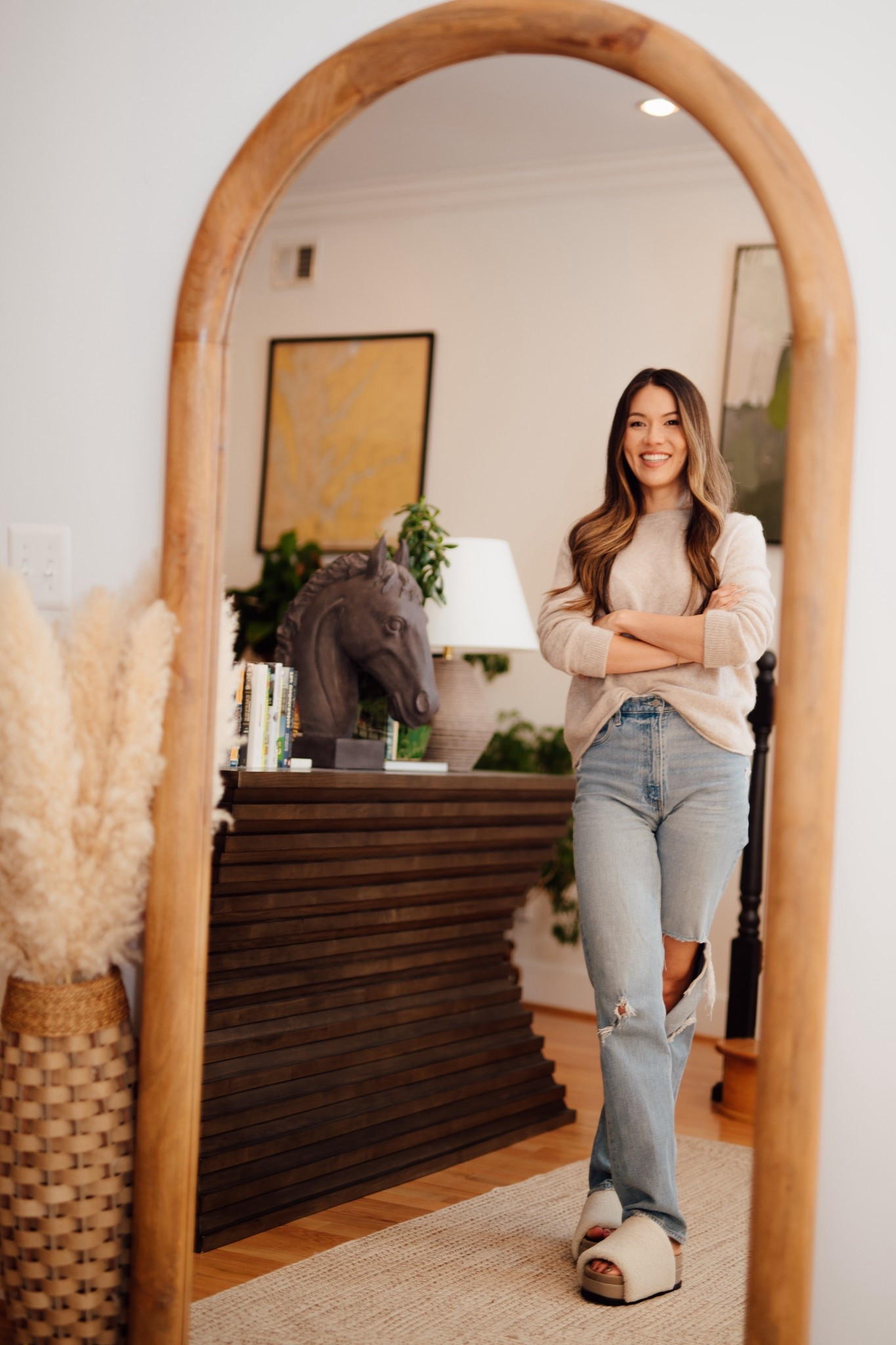 This sweater jeans combo with a chunky slipper is my go to home lounge wear 

#LTKHome #LTKStyleTip #LTKU