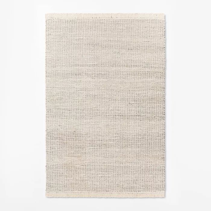 Malibu Woven Jute Rug with Fringe Cream/Gray - Threshold™ designed with Studio McGee | Target