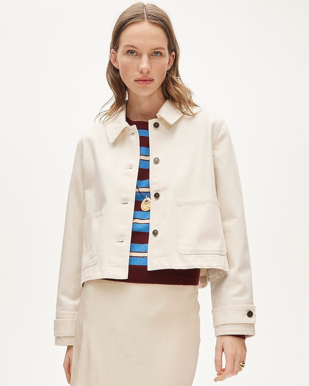 Cropped Barn Jacket™ in denim | J. Crew US