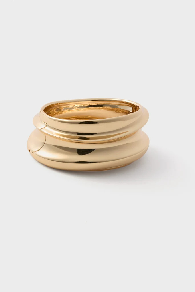 High Polish Gold Mega Lennon Bangle | Tuckernuck (US)