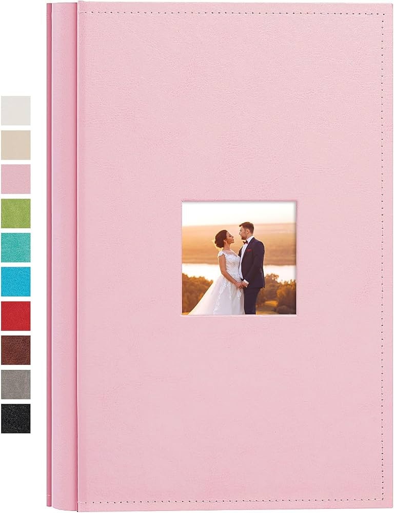 potricher Small Photo Album 4x6 300 Photos Leather cover Photo Book Albums with 300 Horizontal Po... | Amazon (US)